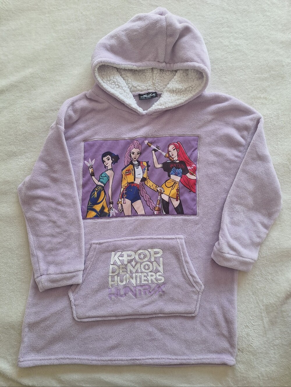 Netflix K-Pop Demon Hunters Huntrix Oversized Blanket Hoodie One Size OS